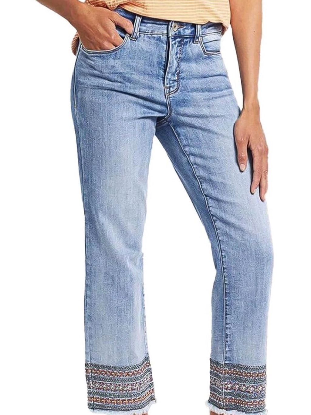 Flamingals Straight Leg Jeans Women’s Low Rise Light Blue L